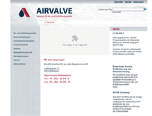 Tablet Screenshot of airvalve.de